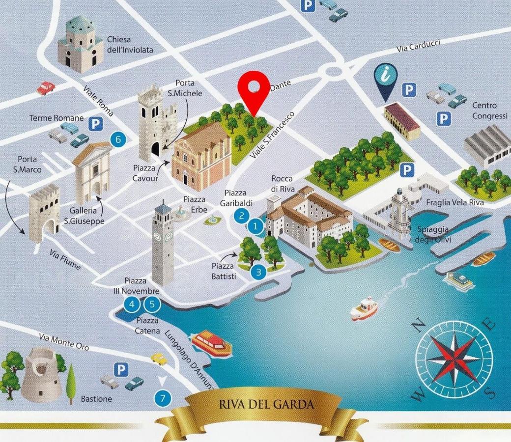 Hotel Giardino Verdi Рива дел Гарда Екстериор снимка